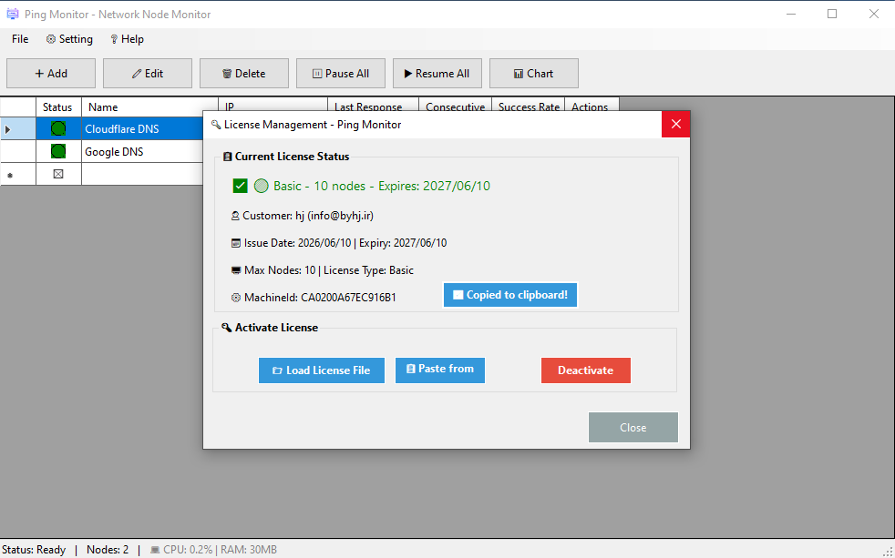 License Management